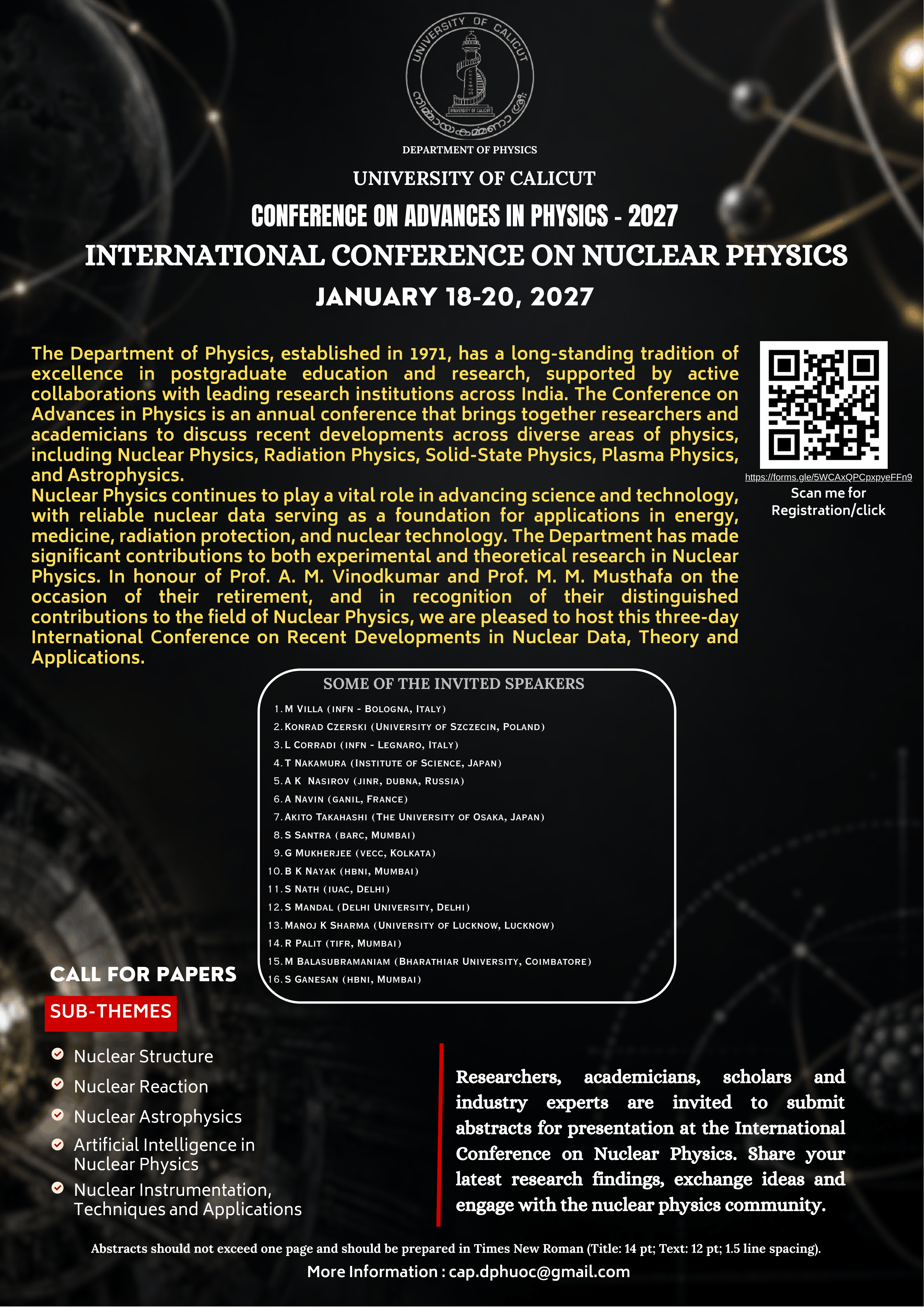 International Conference on Nuclear Physics 2027 Brochure - Page 1